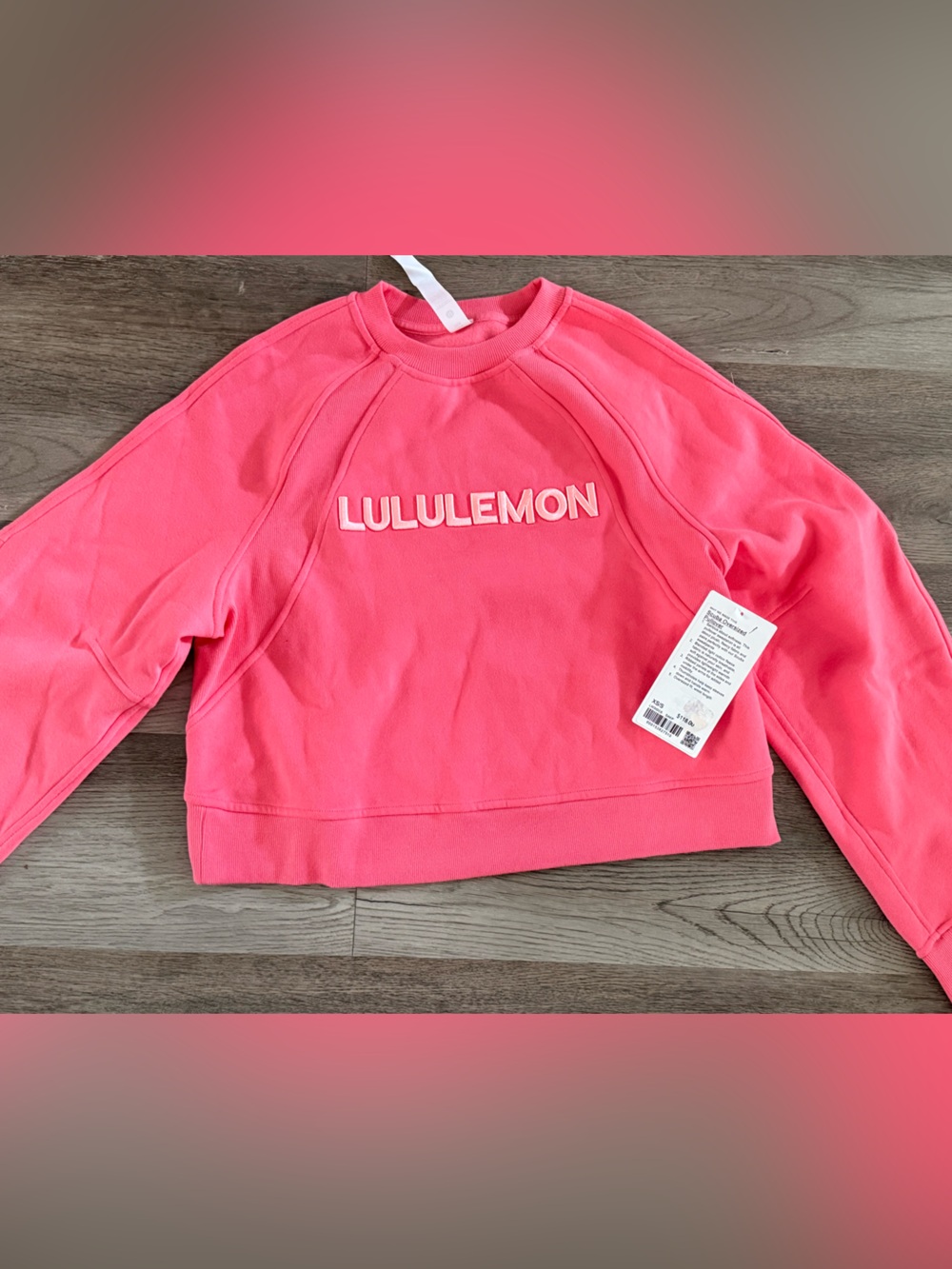 lululemon athletica Pink Scuba Oversized Pullover